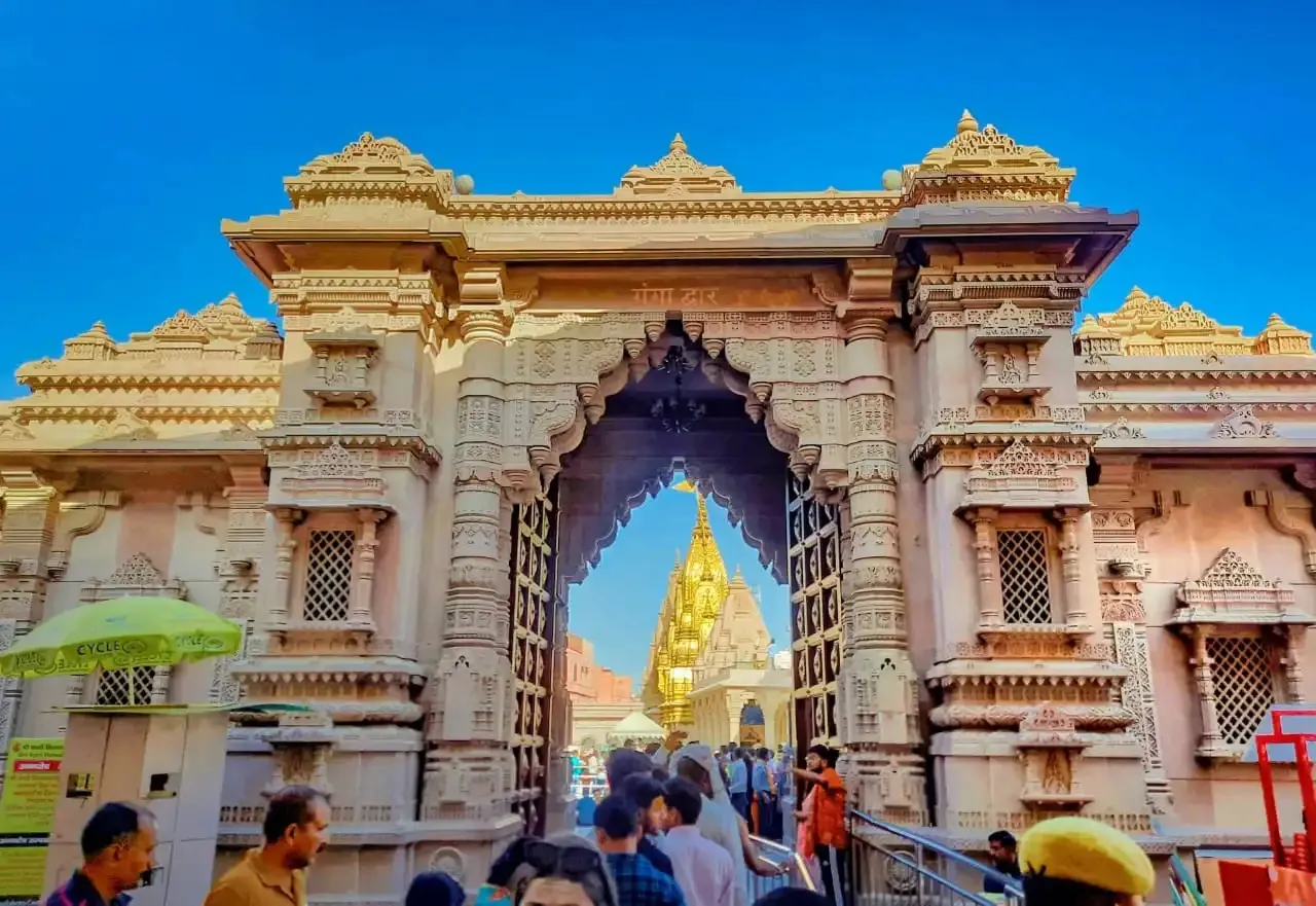 Ganga Dwar, the golden gateway of the Kashi Vishwanath Corridor, Varanasi